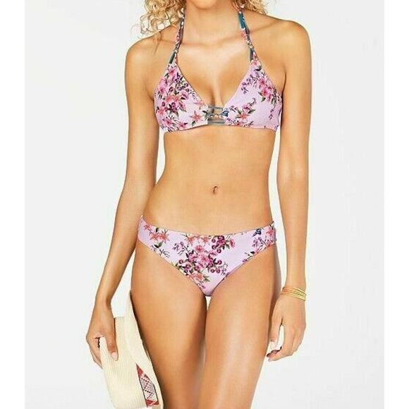 Nanette Lepore Victorian Floral Enchantress Bikini Top Set Size 6 Charmer Bottom - Picture 1 of 10